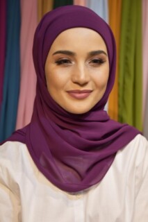 Ready Practical Bonnet Shawl Purple - 100285536 - 