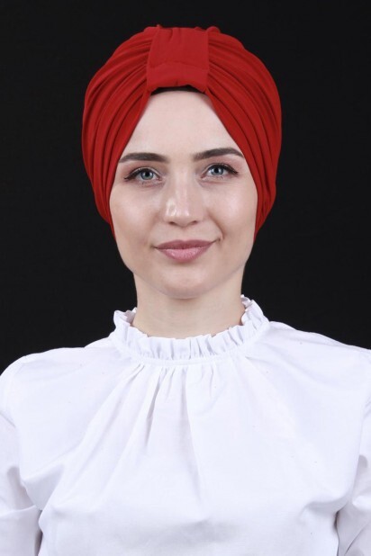 Bonnet Double Face 3 Bandes Rouge - 
