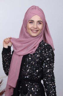 Bonnet Shawl Dried Rose - 100285152 - 