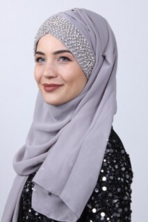 Stone Bonnet Design Châle Gris - 