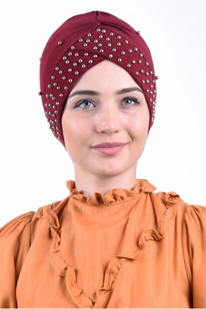 Pearl Pool Cap Claret Red - 100284955 - 