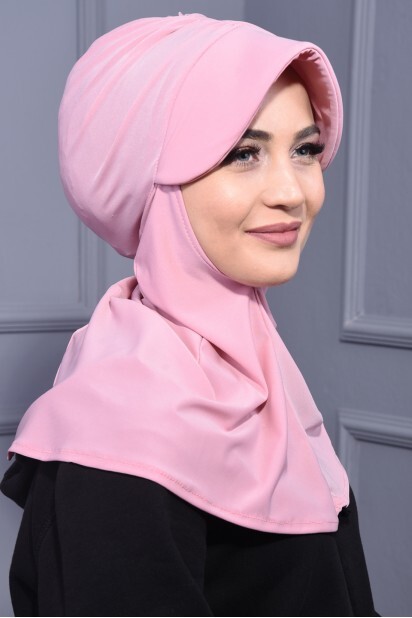 Cap-Hat Style - Sports Hat Scarf Powder Pink - 100285644 - Hijab