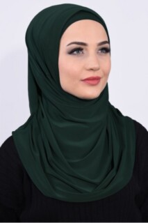 Bonnet Prayer Cover Emerald Green - 100285142 - Hijab