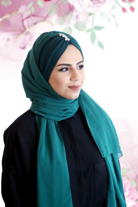 Ready Hijab - تركوازي - كود: 62-07 - Hijab