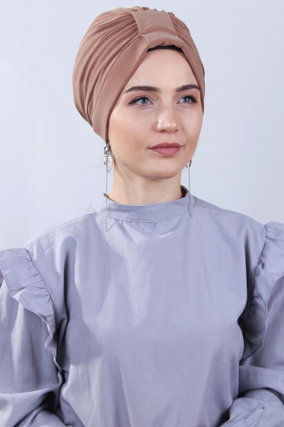 Nevrulu Double-Sided Bonnet Taba - 100285434 - 