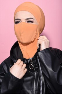 Hijab Sport Masqué Jaune Moutarde - 