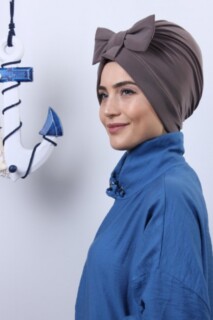 Vison Bonnet Double Face avec Noeud - 