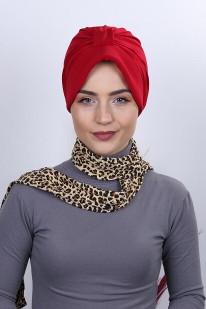 Scarf Hat Bonnet Red - 100284997 - 
