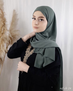 كريب شال حناء - - كريب شال حناء - 