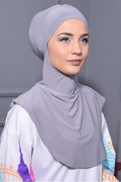 Col Hijab Gris - 