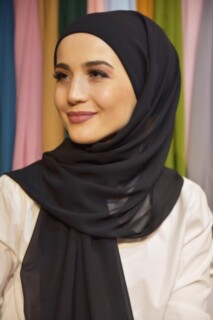 Ready Made Practical Bonnet Shawl Black - 100285539 - 