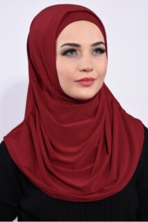 Bonnet Prayer Cover Red - 100285132 - Hijab