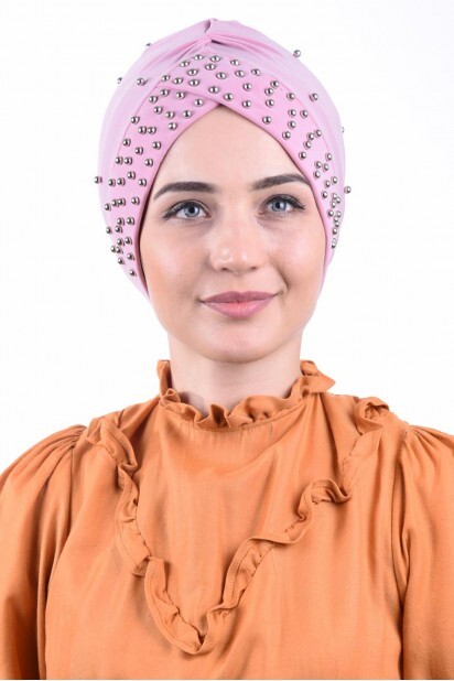 Bonnet De Piscine Nacré Rose Poudré - Hijab