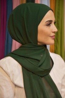 Ready Made Practical Bonnet Shawl Emerald Green - 100285543 - 
