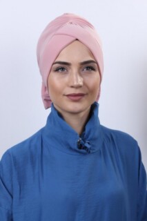 مسحوق بونيه على الوجهين وردي مع فيونكة - 