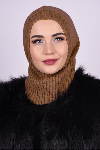 Knitted Wool Beret Taba - 100284900 - Hijab