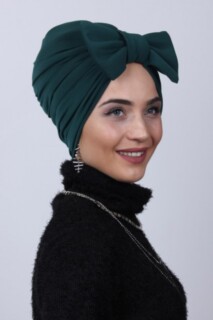 Bonnet bidirectionnel avec nœud rempli - Hijab
