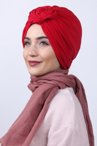 Bidirectional Rose Knot Bonnet Red - 100284857 - 