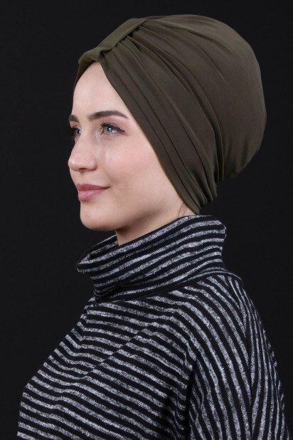 Bonnet Double Face 3-Stripes Kaki - 