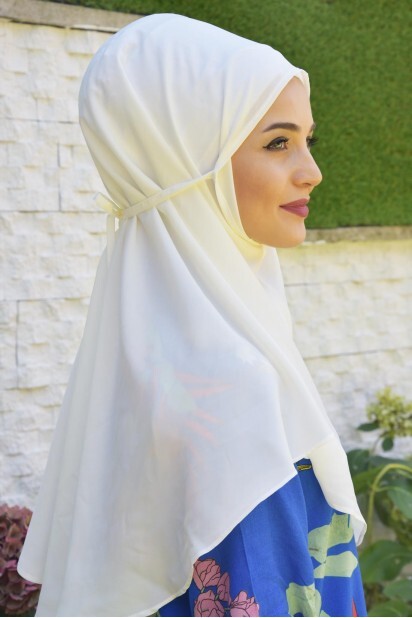 Nowa Tie Hijab Ecru - 100285438 - 