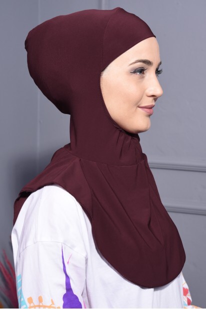 Collier Hijab Bordeaux Bordeaux - 