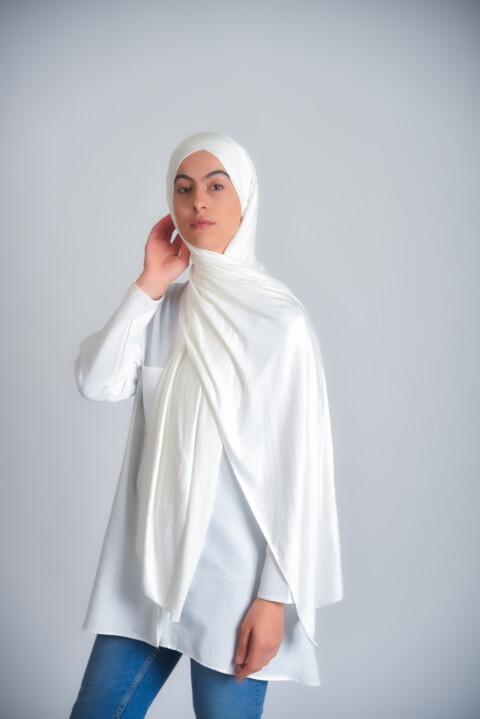 instant Cotton Cross - Jersey premium , bande croisé 02 - Hijab
