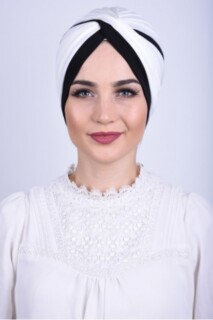 Knot style - Two Color Vera Bonnet Ecru - 100285655 - Hijab