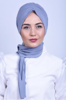 All Occasions Bonnet - Shirred Tie Bone Gray - 100285549 - Hijab