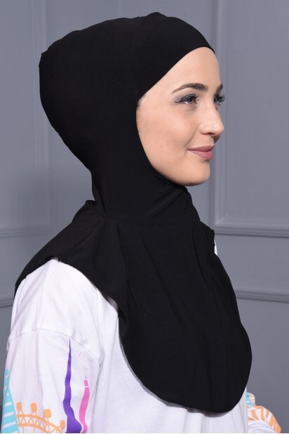 Collier Hijab Noir - 