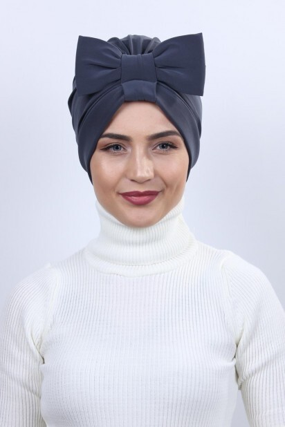 Papyon Model Style - Double Sided Bonnet Smoked Bow - 100285280 - Hijab