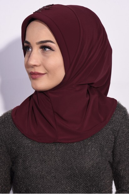 ترتر عملي حجاب كلاريت أحمر - 
