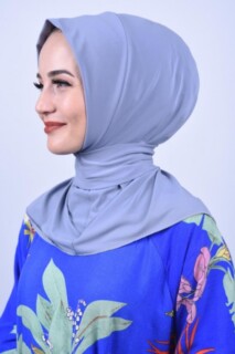 All Occasions Ready - Foulard Snap Snap Châle Gris - Hijab