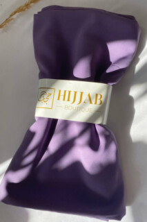 Shawl - Maxi Soie De Medine Matte purple 100357853 - Hijab