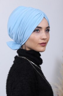 Reversible Cap Baby Blue with Filled Bow - 100285047 - 