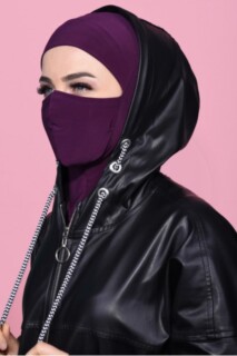 ملابس رياضية ملثمين الحجاب البرقوق - 