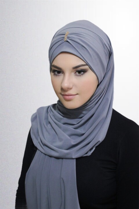 Instant Cotton Shawl - Stoned Practical Shawl - 100283196 - Hijab