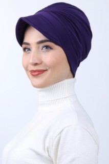 Buckled Hat Bonnet Purple - 100285190 - 