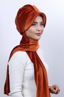 Velvet Shawl Hat Bonnet Tile - 100283140 - 