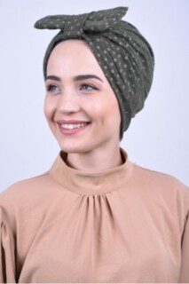 Lace Bow Bone Khaki Green
