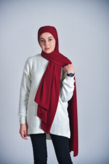 Instant Madina Ipegi - موديل حجاب  مدينه - لون أحمر - موديل حجاب  مدينه - لون أحمر بوردو - Hijab