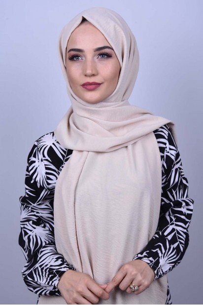 Aerobin Shawl - ايروبين شال بيج - Hijab