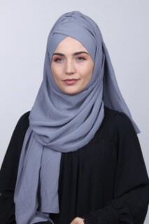 بونيه شال رمادي - Hijab