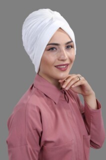 Velvet Nevru Bonnet White
