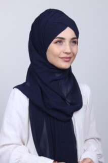 Bonnet Shawl Navy - 100285157 - 