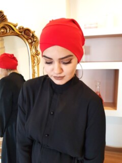 1-Band Open - rouge |code: 3022-23 - petite fille - rouge |code: 3022-23 - Hijab