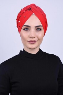 Bonnet Sergé Nacré Rouge