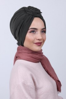 وردة ثنائية الاتجاه كاكي خضراء - 