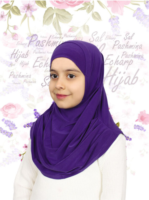 Girls Hijab - لافندرا روز - كود: 78-22 - Hijab