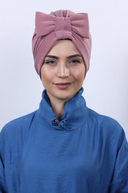 Double-Sided Bonnet Dried Rose with Bow - 100285282