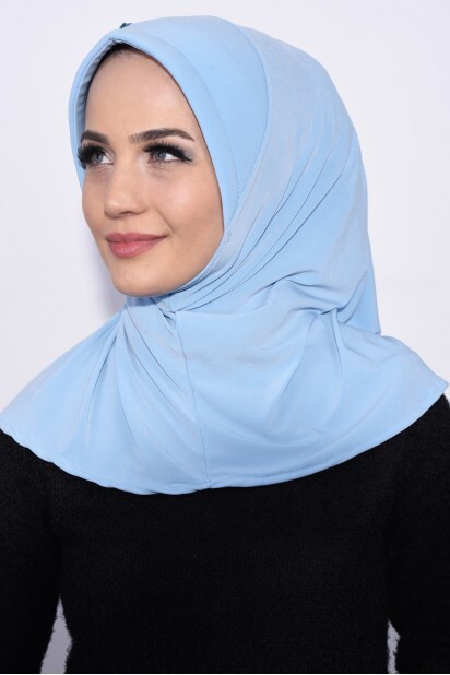 Practical Sequin Hijab Baby Blue